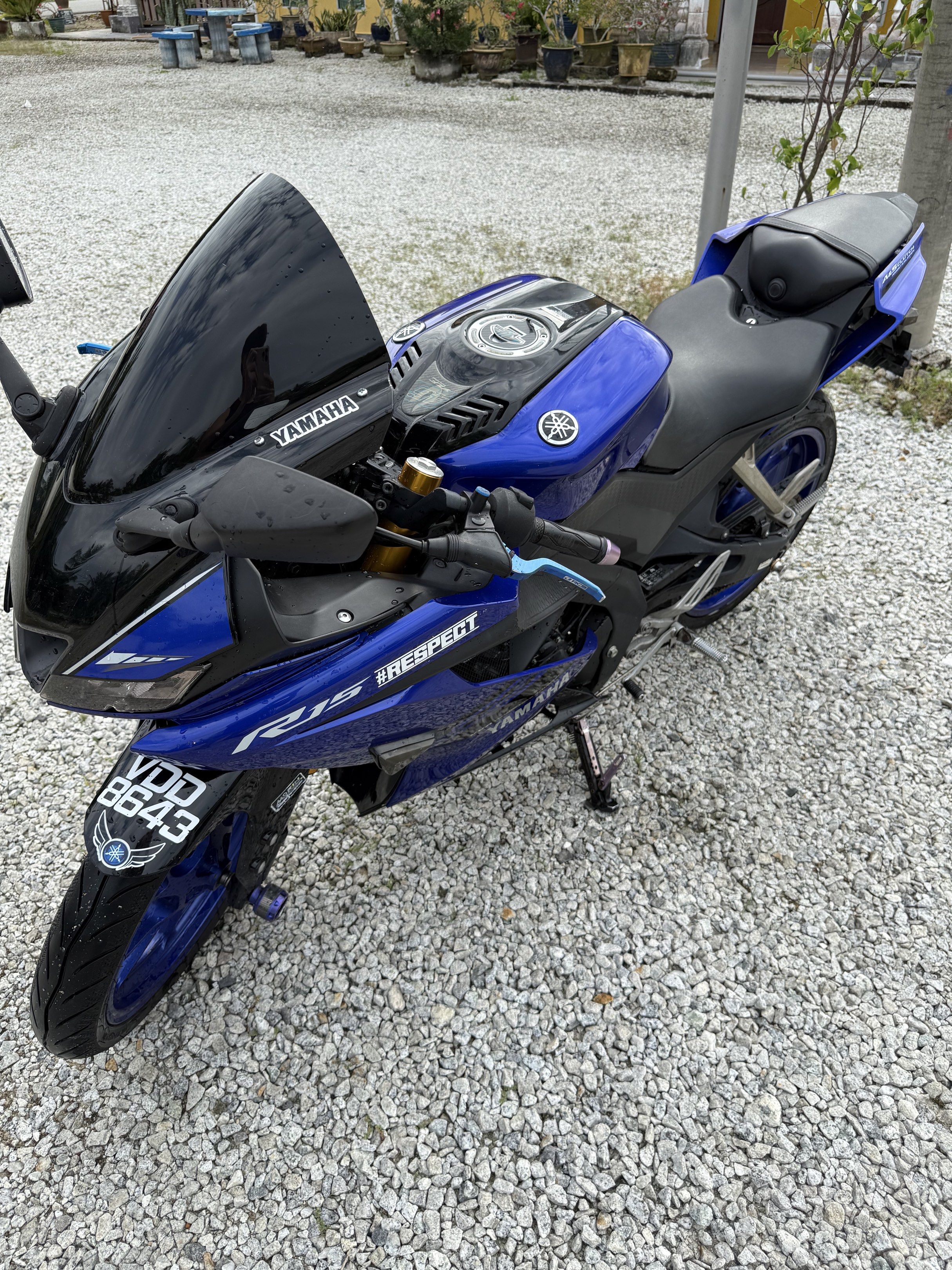 Yamaha R15 V3 Blue, Motorbikes on Carousell