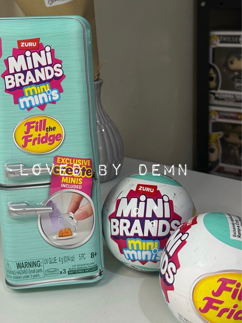 ZURU Mini Brands Mini Fridge (Category: Refrigerators and Freezers) located in Las Pinas. Submitted by lovedbydemn (Listing ID 1417840479, Image 2). Description: - ZURU Mini Brands Mini Fridge - Includes exclusive mini items. - Recommended for ages 8+. Ball/capsule not included. Additional 650 each for capsule Can do meet ups with additional handling fee, sdd and delivery (j&t and lbc on weekends).
