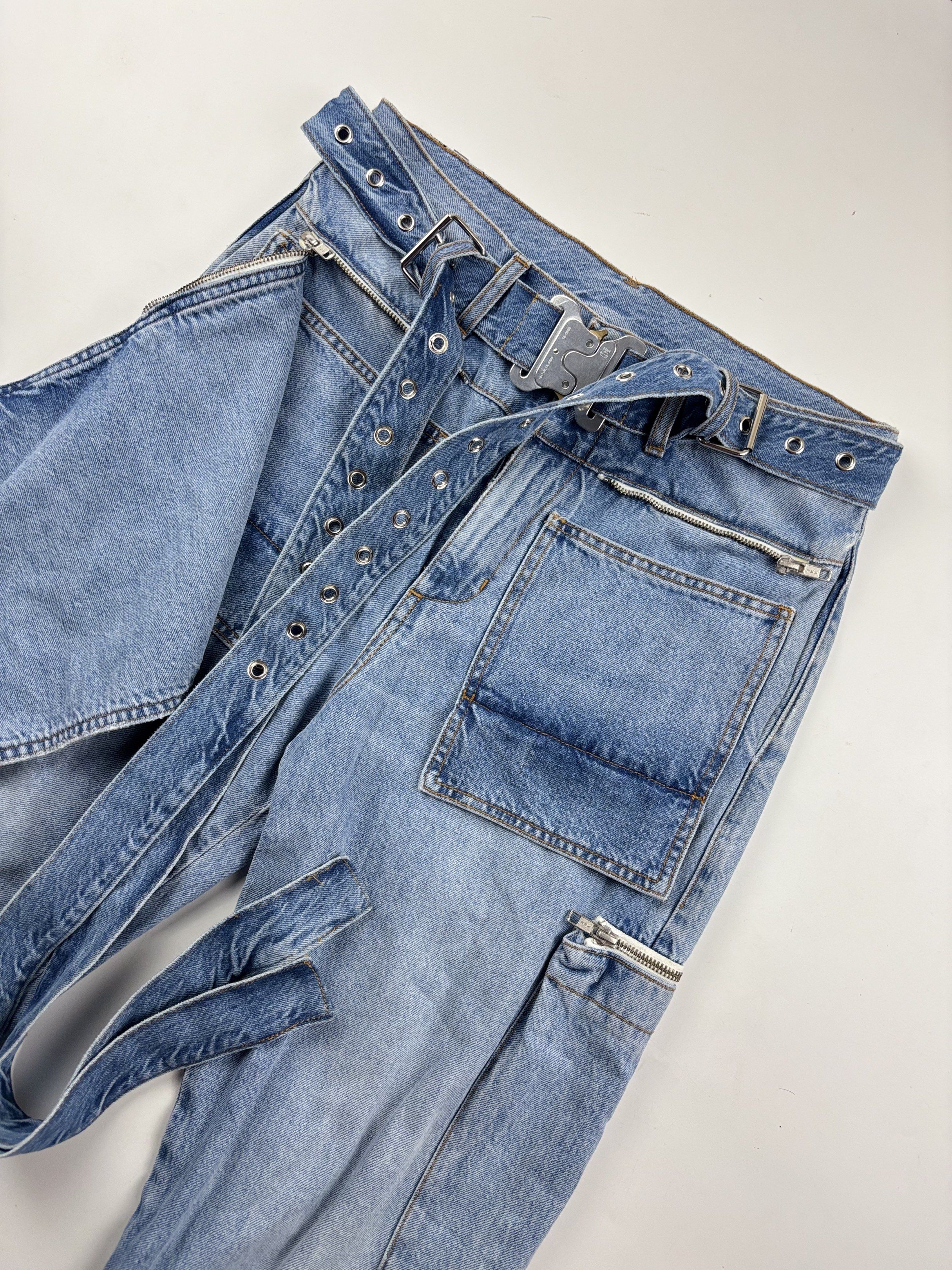 1017 Alyx 9SM Punk Bondage Pants (Category: Jeans) located in Makati City. Submitted by ragrepository (Listing ID 1418031690, Image 3). Description: Alyx Punk Bondage Pants Tagged as 46 Waist- 15” Front rise-13” Back rise- 15” Inseam-30.5” Outseam-42” Thigh-11” Knee- 8.5” Leg opening-6” .