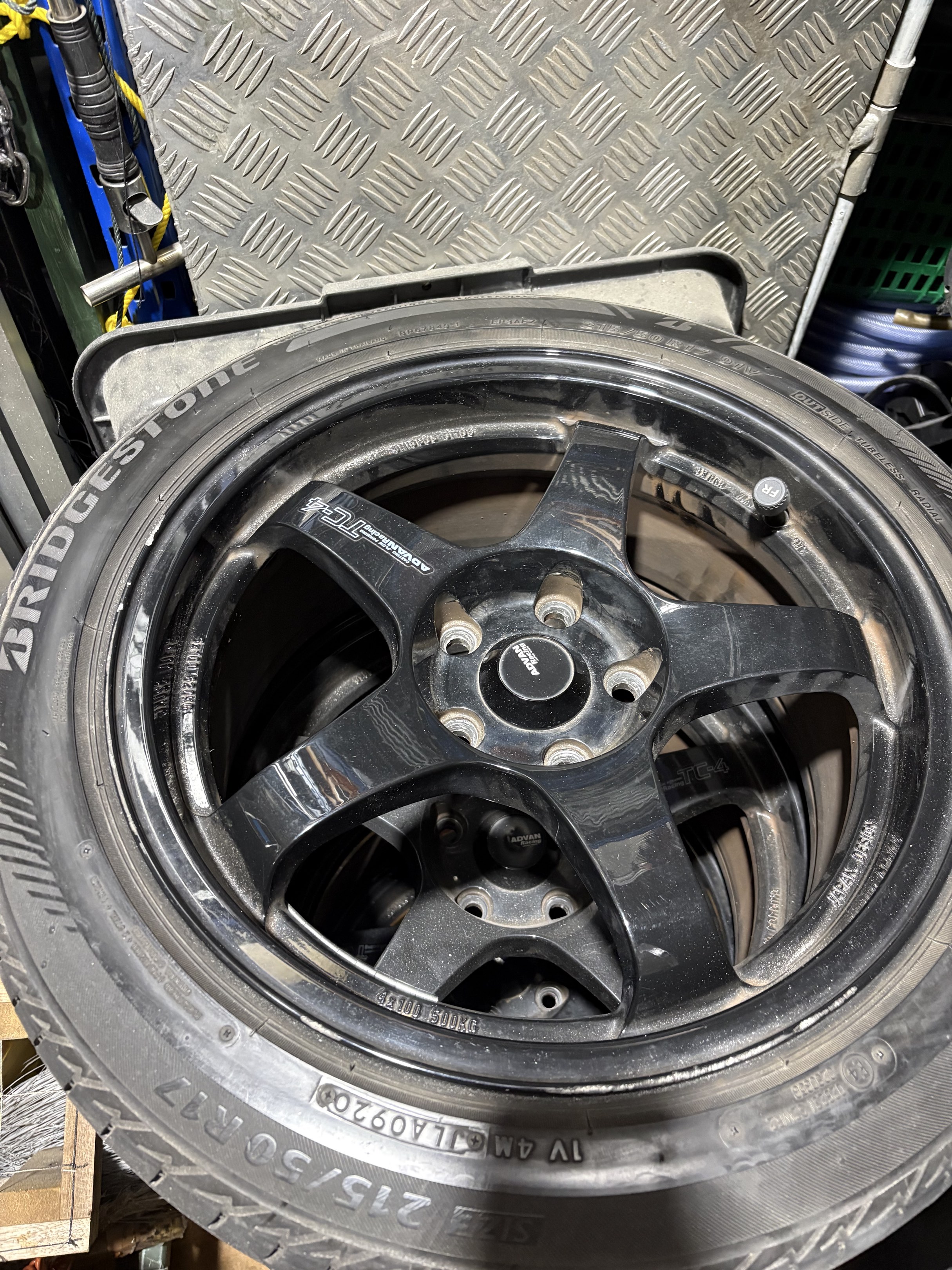 17’ Advan racing Rim and Tyres (5x114.3), Car Accessories, Tyres & Rims ...