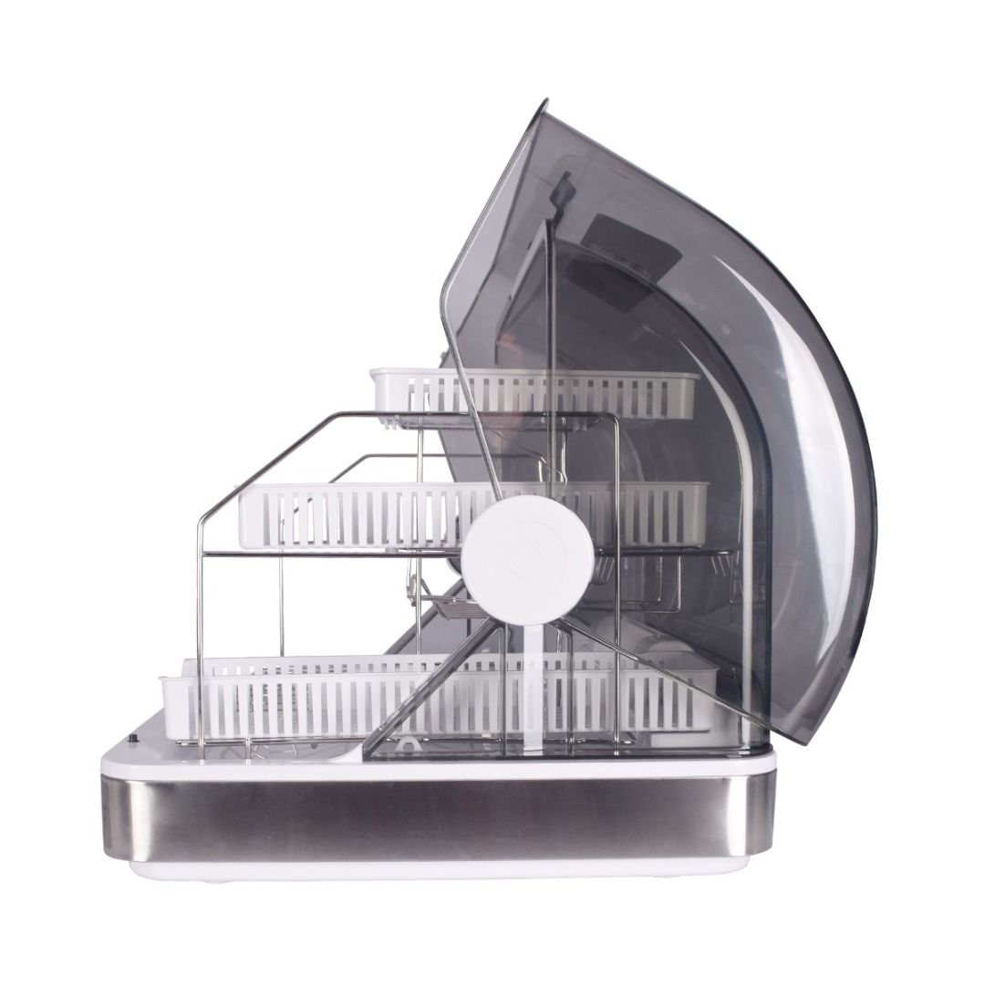 300W Cyclone Air Dish Dryer (Category: Food Organization & Storage) located in Manila. Submitted by yourimarflexdealer (Listing ID 1418196642, Image 3). Description: "- Electric Dish Dryer - 4 Time Pre-set (10mins, 40mins, 50mins, 60mins) - Touch Sensitive Control Panel - Kills 99.9% of Germs & Bacteria - 80°C Hot Air Circulation - Heat Resistant Cover - 3-8 Sets (Up to 24cm Plate) - Detachable Stainless Steel Rack - 43L Capacity - 300W Power" DD