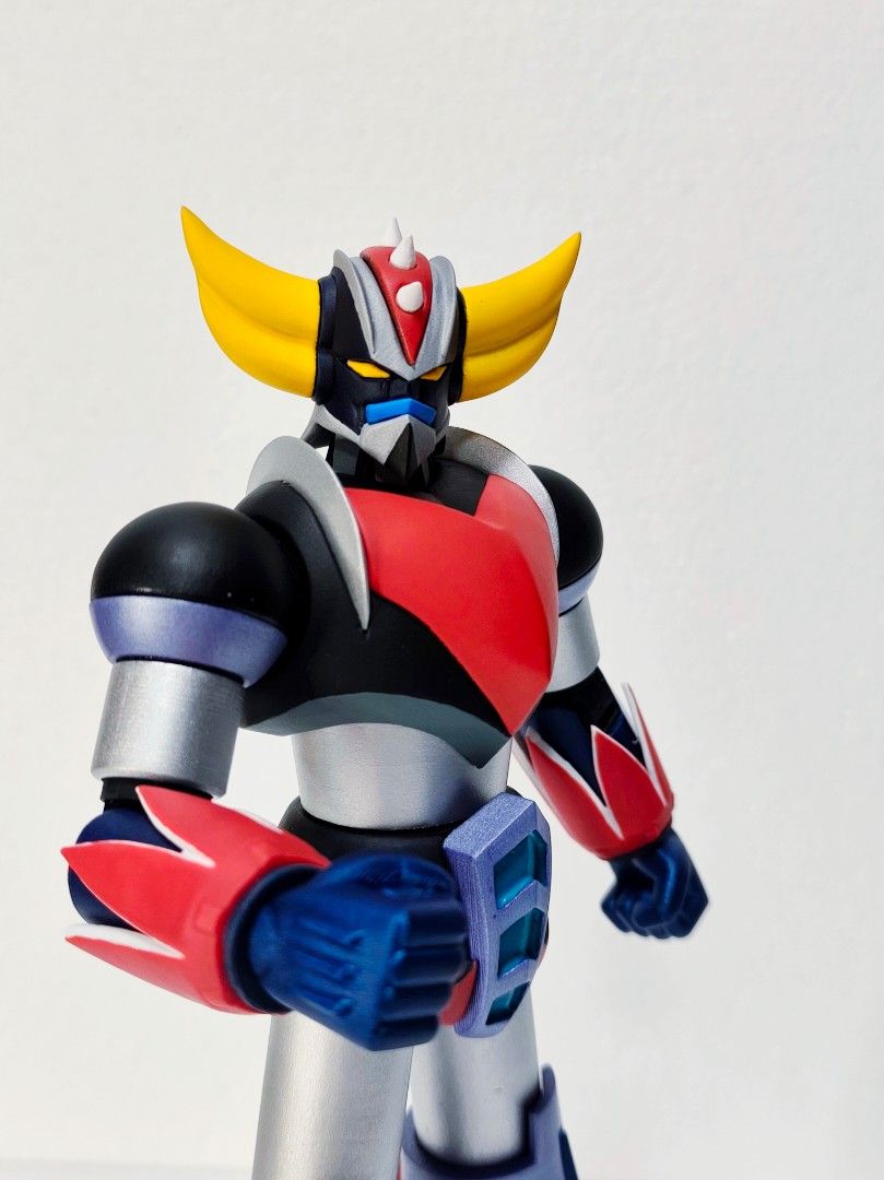 3d printed Grendizer 10inches (Category: Figurines & Statues) located in Angeles City. Submitted by pjtoyparts (Listing ID 1300302370, Image 1). Description: 3d printed Grendizer Size: 10inches Material: PLA plastic Articulation: head, waist, shoulders,elbow and wrists Shipping: Jrs Mode of payment: Gcash.