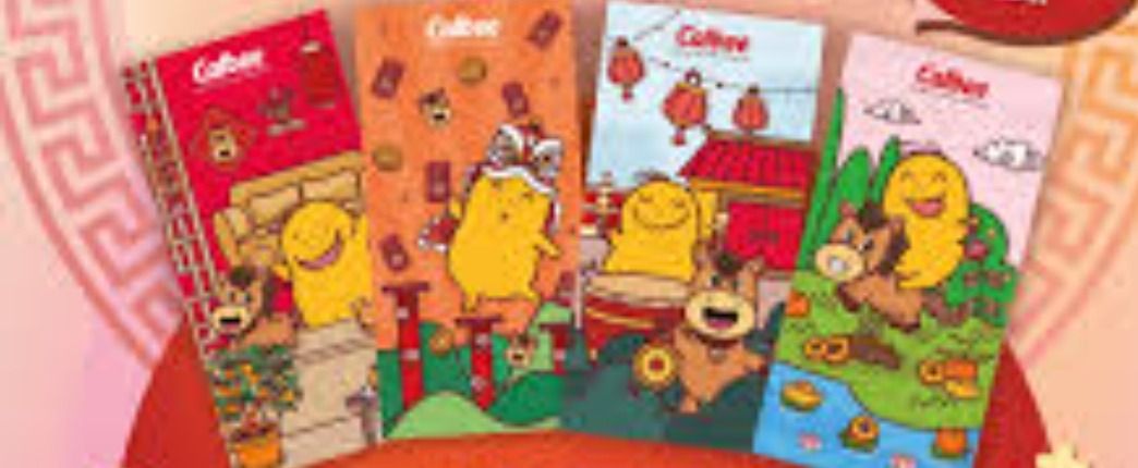 4pcs Cute Calbee Red Packets Hongbao 2026, Hobbies & Toys, Art & Prints ...