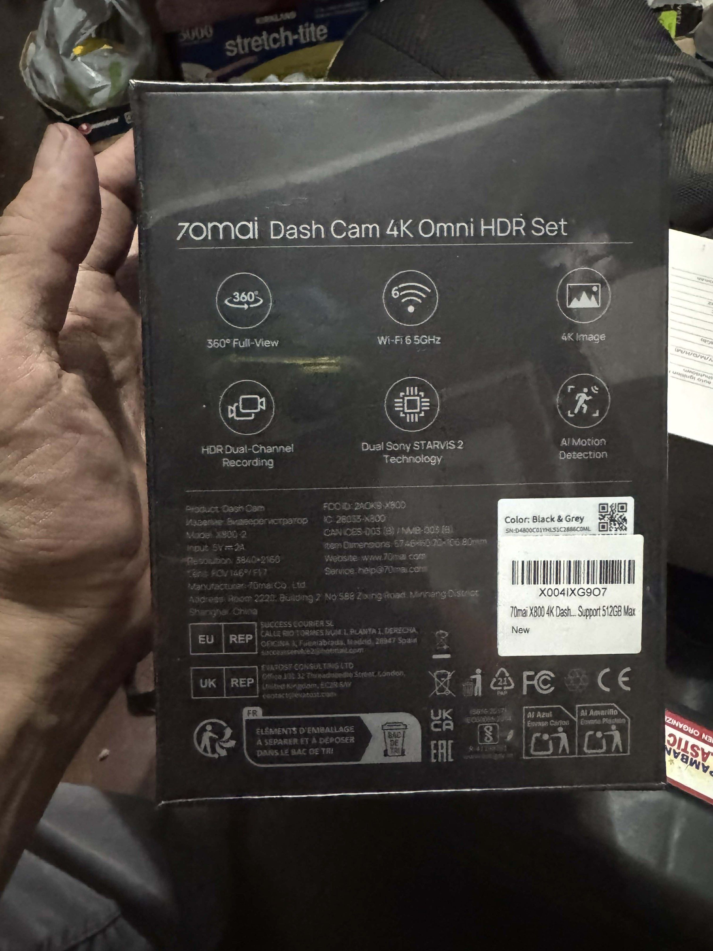 70mai Dash Cam 4K Omni HDR Set (Category: Audio, Video, Alarm and other Electronic Accessories) located in Manila. Submitted by tiffcastillo (Listing ID 1418124836, Image 2). Description: Brandnew sealed pa to! 70mai x800 4k dash Price: 14k Pa freebie kuna 128gb memory card Loc: cubao qc.