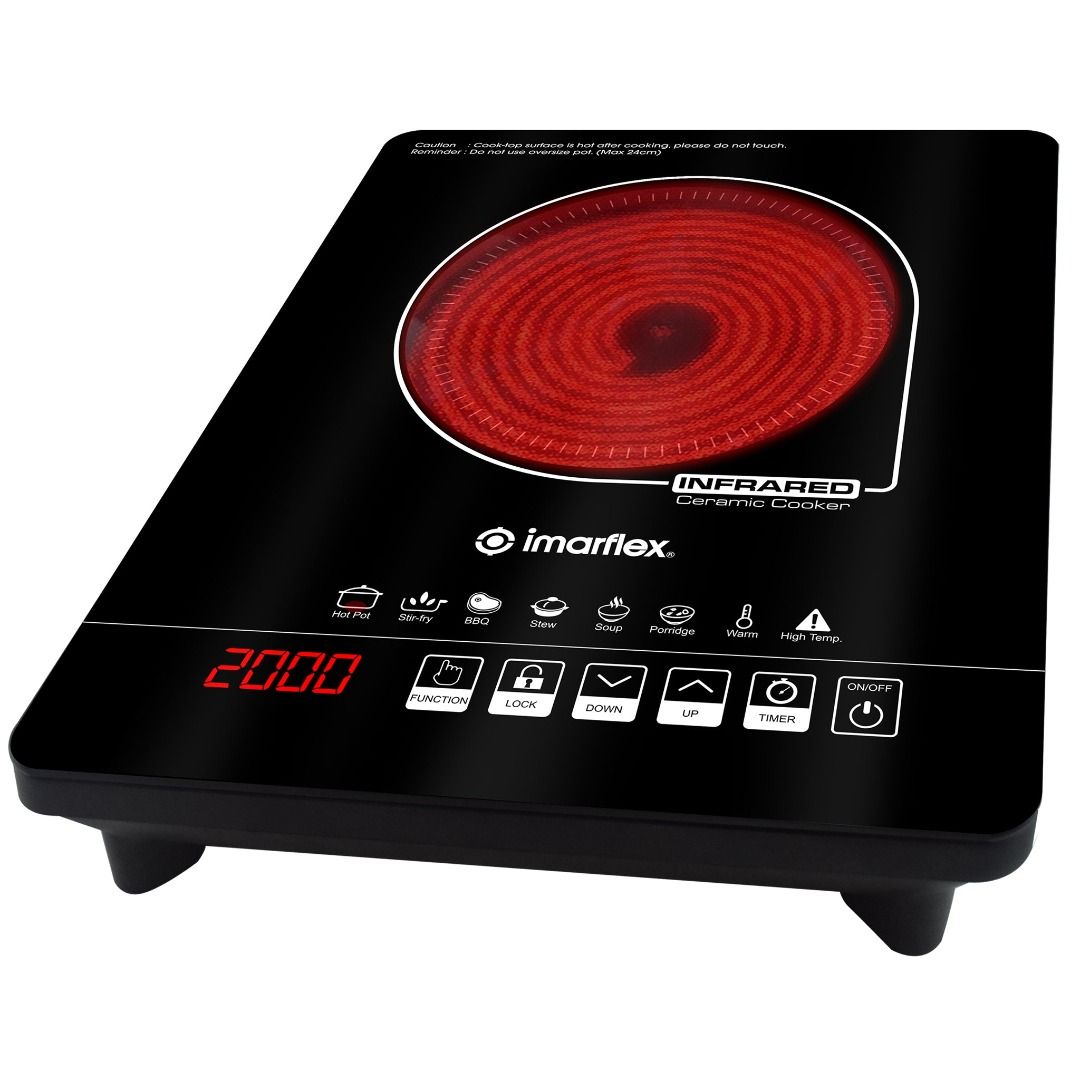 7-Preset Function Infrared Ceramic Cooker (Category: Cookers) located in Manila. Submitted by yourimarflexdealer (Listing ID 1418195907, Image 3). Description: "- Infrared Ceramic Cooker - 7 Preset Function (Hot Pot, Stir-fry, BBQ, Stew, Stew, Soup, Porridge, Warm) - Suitable for any pot! (Stainless, Aluminum, Cast Iron) - Max 24cm Pot - High Energy Efficiency - Child-lock Function - Overload Protection - Up to 24-hour Timer - 2000W Power" IDC-18