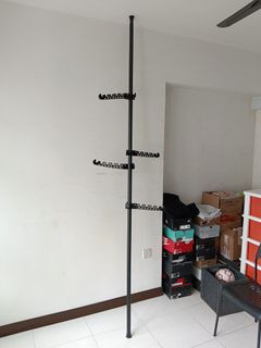 Adjustable Clothes Rack - Black and Silver, Furniture & Home Living ...