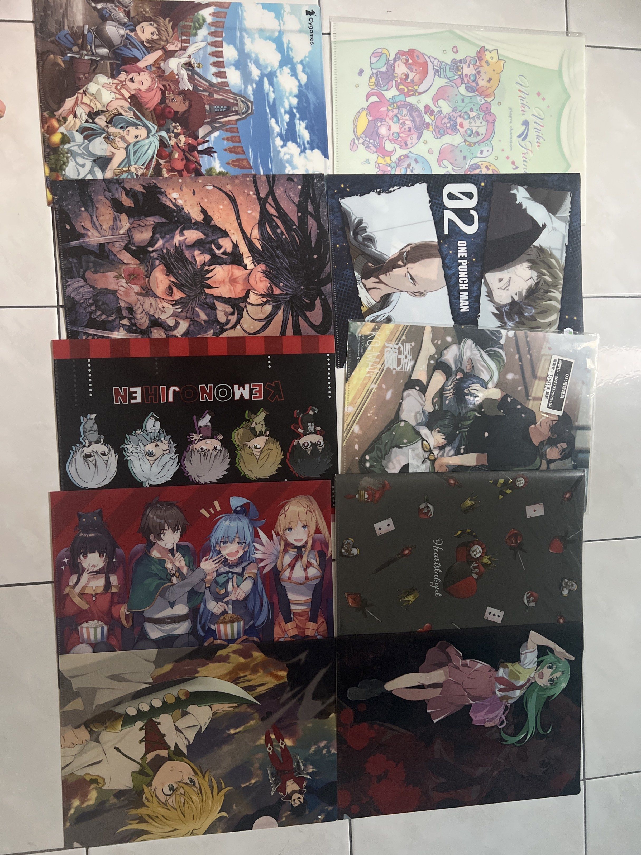 Anime Character Folders A4, Hobbies & Toys, Stationery & Craft ...