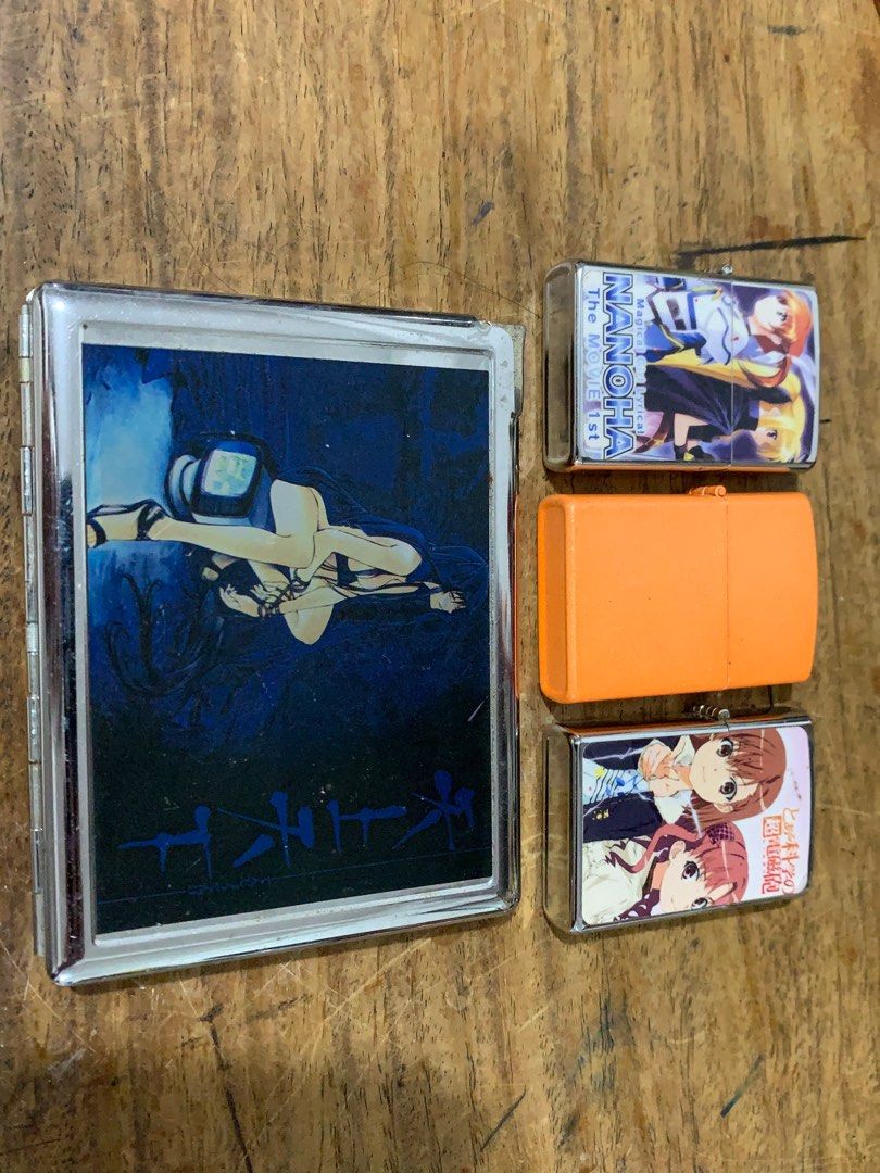 Anime windproof Lighter and Cigarette Case (Category: Vintage Collectibles) located in Manila. Submitted by miah_collectiblesurplus (Listing ID 1418188750, Image 2). Description: 700 pesos location: Valenzuela TAKE ALL ONLY lighter from Japan item .