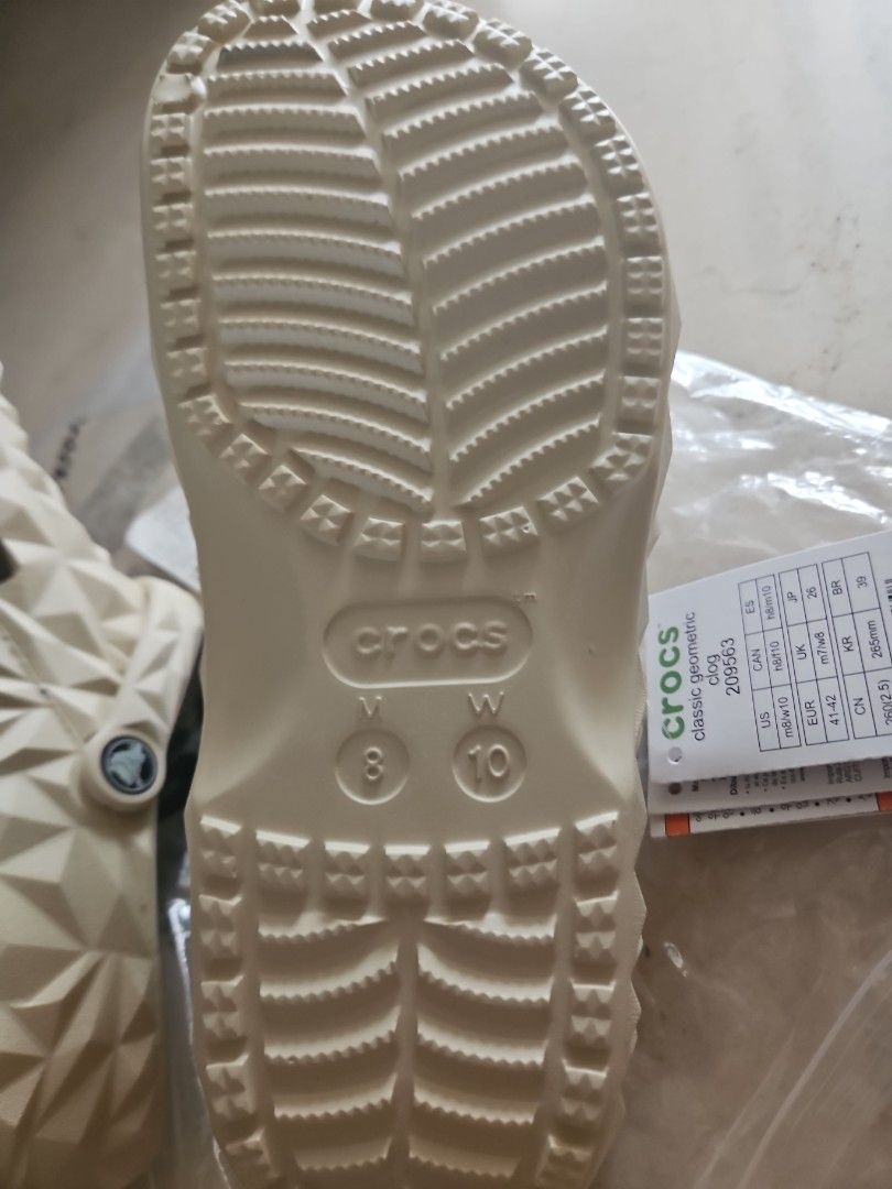 Crocs Echo Clog - Bone (Category: Flipflops and Slides) located in Singapore. Submitted by rapuser2006 (Listing ID 1418108521, Image 3). Description: - Brand new Crocs Echo Clogs - Bone color. Size : M9/W11 - Original packaging and tags - Comfortable and stylish design - Ideal for everyday use.