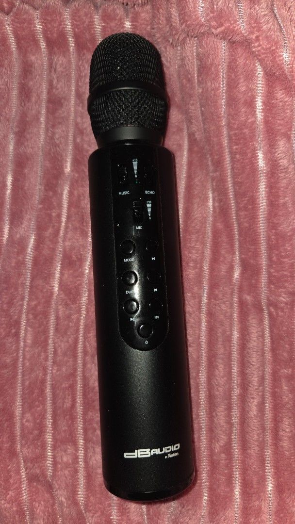 dB Audio KTV Mic Bluetooth Microphone (Category: Microphones) located in Candelaria. Submitted by sarisaristore16 (Listing ID 1418022483, Image 3). Description: - dB Audio KTV Microphone - Bluetooth connectivity - Control buttons for echo, music, and duet functions - Built-in speaker - Perfect for karaoke - Comes in original box .