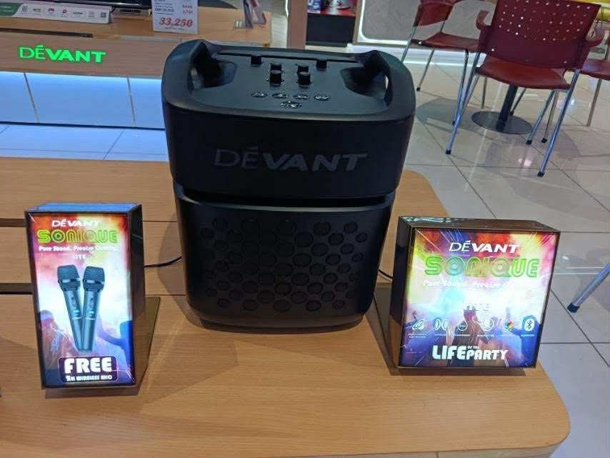 DEVANT PARTY SPEAKER (Category: Soundbars, Speakers & Amplifiers) located in Manila. Submitted by may572156 (Listing ID 1418178444, Image 2). Description: DEVANT PARTY SPEAKER Vibe 301 Srp 17,450 Cash 13,200 Lite 201 Srp 15,450 Cash 9,750 Rave 501 Cash 18,400 Brand new and sealed with manufacturer's warranty and receipt 7 days replacement on factory defect proven with defective report Devant Warranty Pick up / Viewing in the store located in Maka