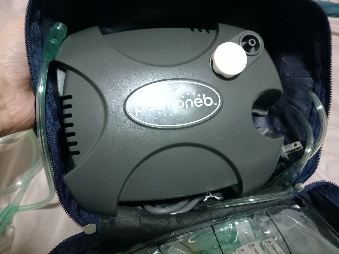 Devilbiss pulmoneb compact compressor nebuliser (Category: Medical Supplies & Tools) located in Pasig City. Submitted by mmrivera (Listing ID 1418058430, Image 2). Description: devilbis pulmoneb compact compressor nebulizer complete set with bag used only twice well kept rfs: di na po nagagamit lalamove within metro manila luzon via bus visayas via courier mindanao via bus or trucking shipping ang handling fee are shouldered by the buyer 0976 088