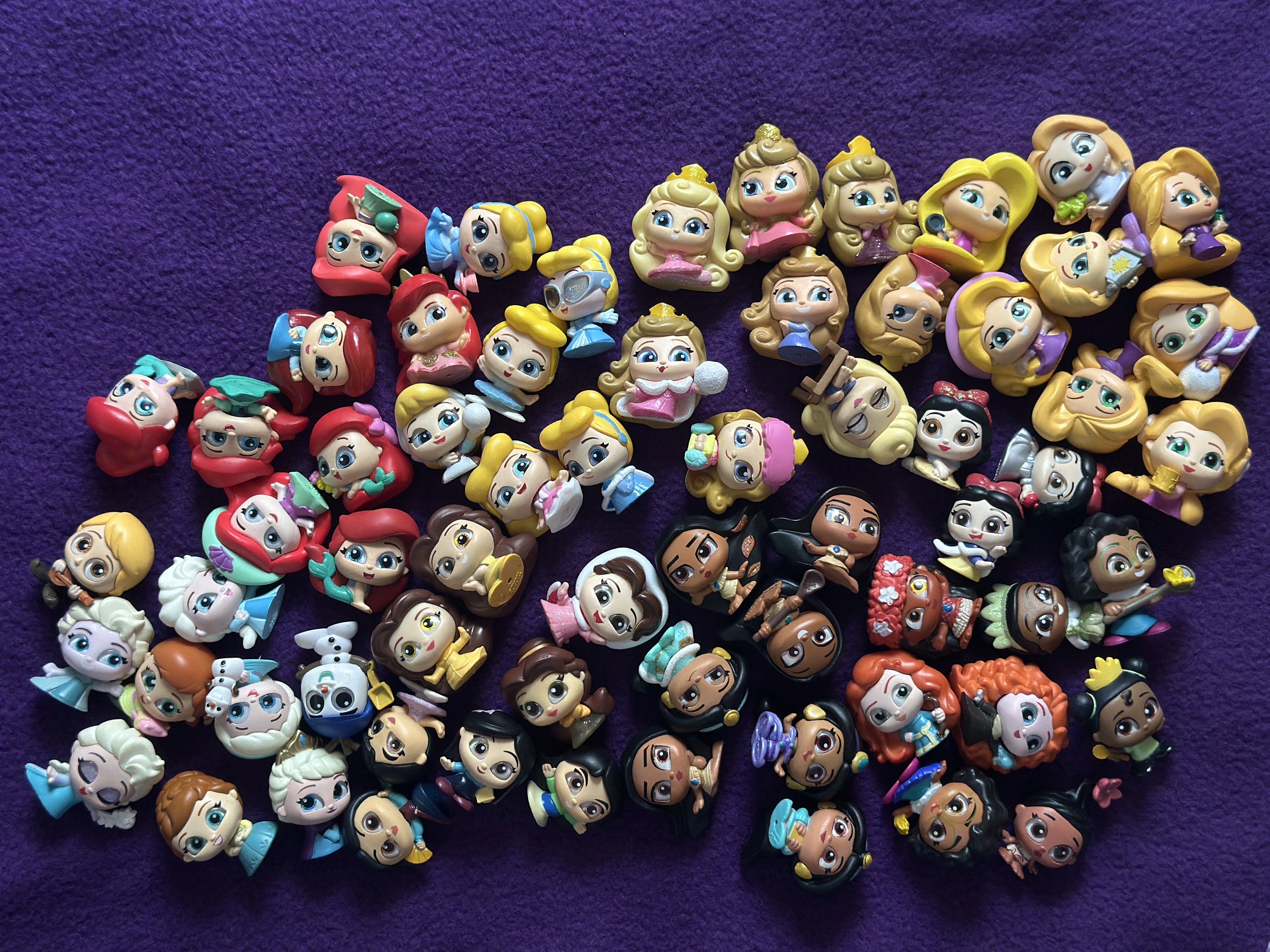 Disney Doorable (Category: Kids Toys) located in Pasig City. Submitted by claireaquino (Listing ID 1418118617, Image 1). Description: - Disney Princess 👑 - Available: Rapunzel, Aurora, Ariel, Belle, Cinderella, Pocahontas, Jasmine, Elsa, Anna, Snow White, Merida, Tiana, Moana, Mirabel Price differs, PM me for the character to get actual price. Personal Collection Never used .