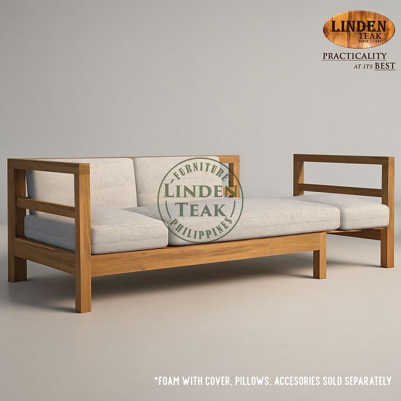Handcrafted Solid Teak Wood Side Pull Sofa Bed Frame Furniture (Category: Sofas) located in Quezon City. Submitted by irishbuce601386 (Listing ID 1418040258, Image 2). Description: ITEM: Handcrafted Solid Teak Wood Side Pull Sofa Bed Frame Furniture SERIES: Gold Teak (Indoor Series) MAIN MATERIAL: Teak Wood (Tectona Grandis) FINISHING: N. Cellulose APPROXIMATE DIMENSIONS: (size may slightly vary due to its handcrafted nature) Bed Form: 202 x 78 x