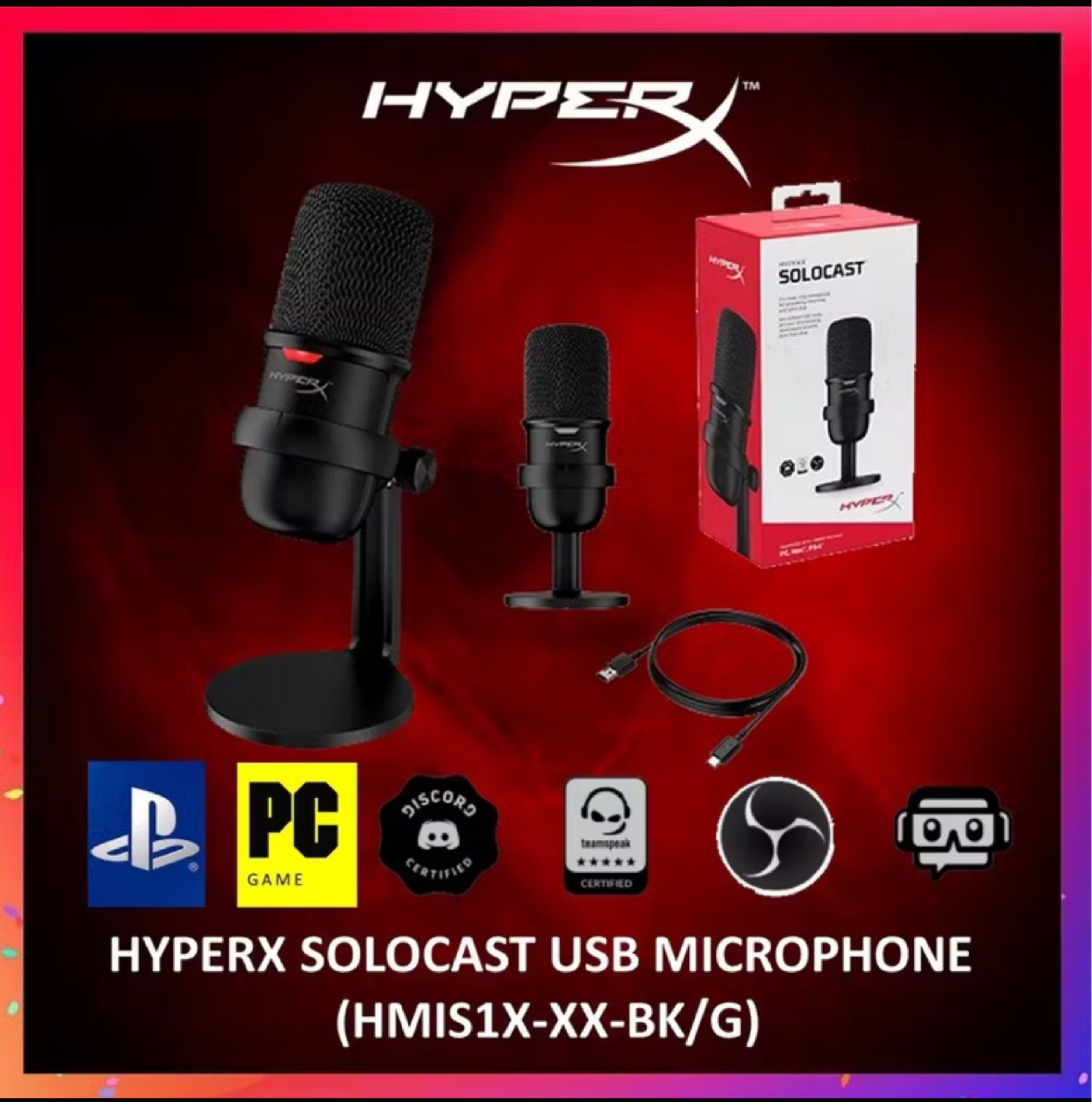 HyperX SoloCast USB Microphone (HMIS1X-XX-BK/G)