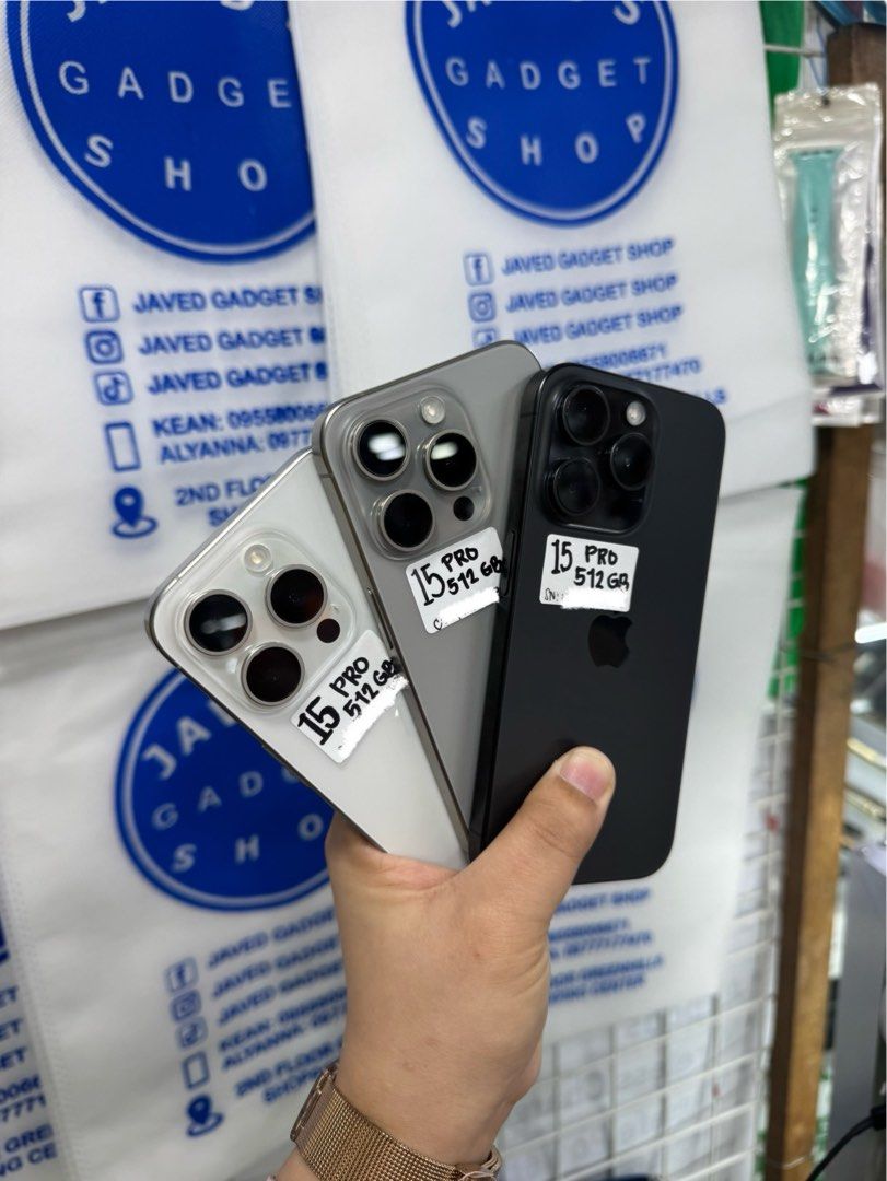 Iphone 15 Pro 512gb Good Batt FU No issue (Category: iPhone 15 Series) located in San Juan City. Submitted by keannagadgetph (Listing ID 1418027455, Image 3). Description: Available Units for today's POST! Iphone 15Pro / 512gb / FU / Good BH - any colors available (price may vary) - good condition - 95% Makinis - Good battery - no issue / repair - NTC Variant ~ Accepting SWAP / TRADE IN / INSTALLMENT / BINTA UNIT ~ CASH ON DELIVERY METRO MANILA /