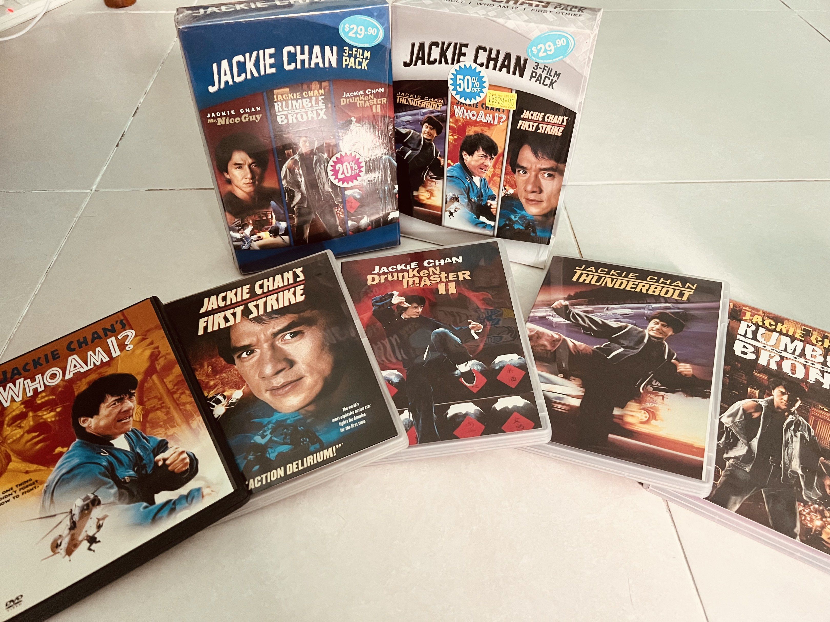 Jackie Chan Action Movie DVD Collection, Hobbies & Toys, Music & Media ...