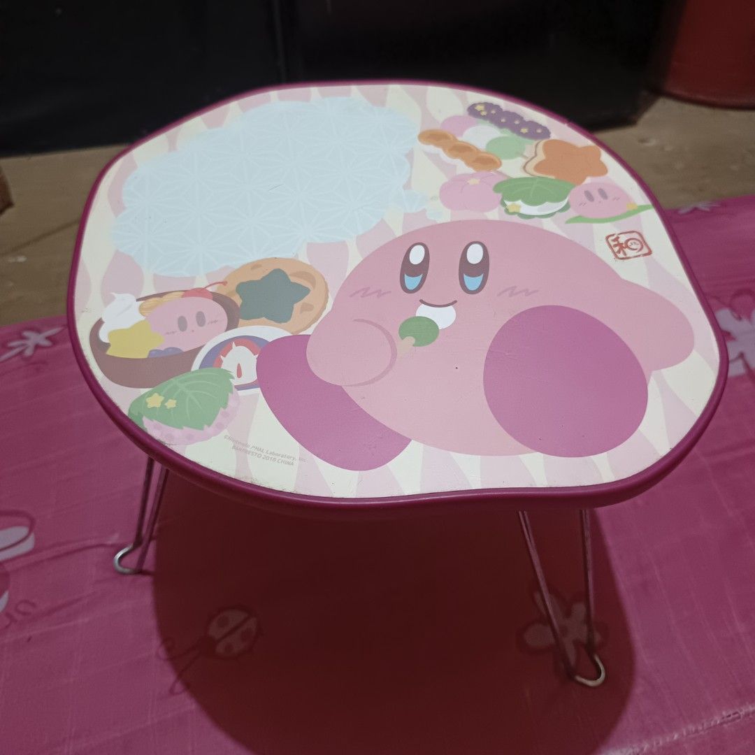 Kirby Mini Folding Table (Category: Tables & Sets) located in Pasig City. Submitted by jeffzyyyyy (Listing ID 1418170853, Image 1). Description: kirby mini table no flaws well used authentic.