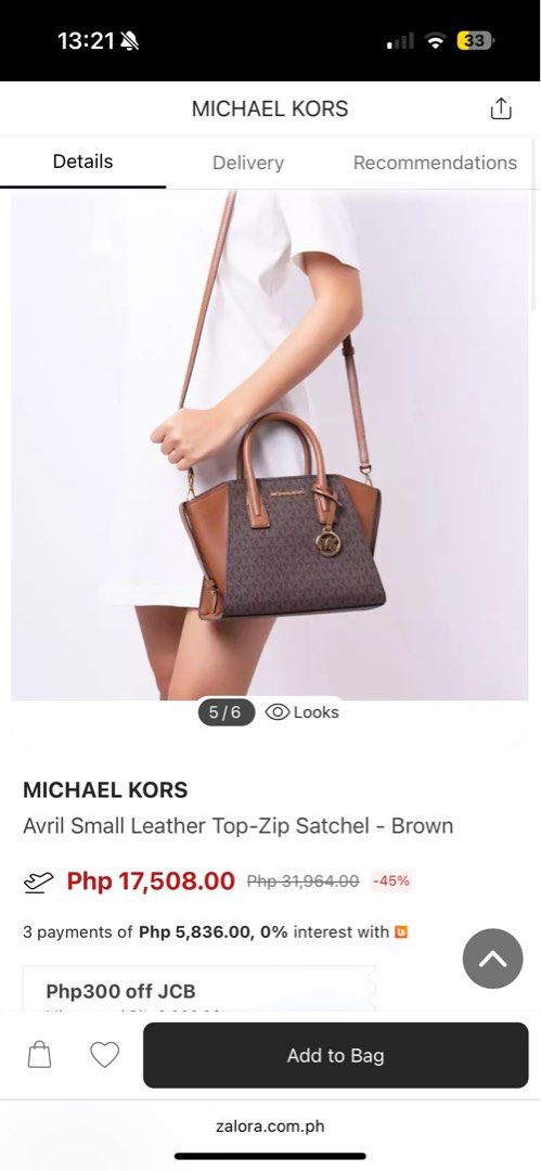 Michael Kors Avril Bag Small (Category: Luxury Bags & Wallets) located in Manila. Submitted by pollipatti (Listing ID 1402754679, Image 2). Description: Brand New from the US 🇺🇸 💯 authentic Guaranteed money back if proven fake Shipping from Sta. Ana. Manila or Katipunan, QC.