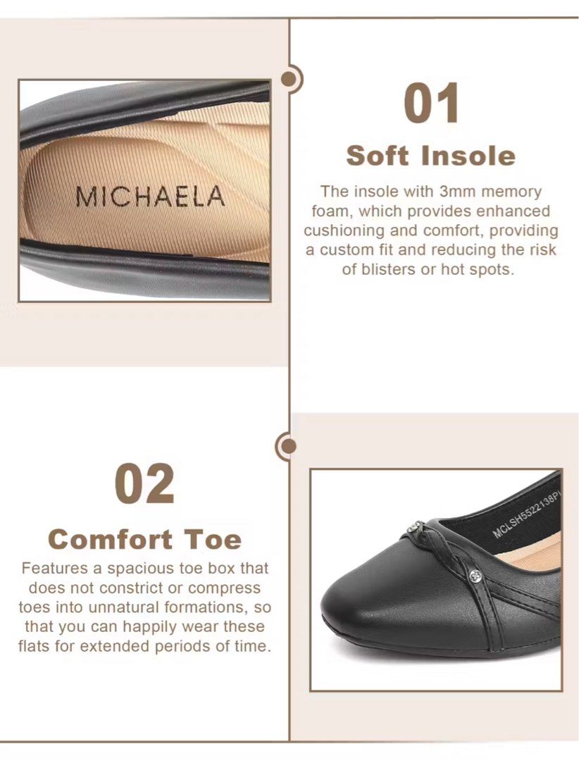 MICHAELA Black Heels School Shoes Size 40 (Category: Heels) located in Angat. Submitted by shunnism (Listing ID 1418015047, Image 3). Description: - only wore once, in very good condition. - just bought it yesterday. - comfy & elegant rfs: a bit small for me.