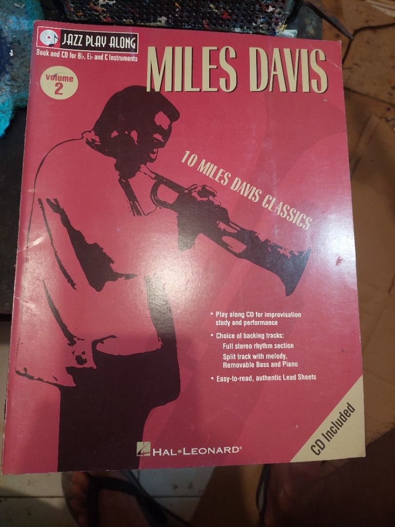 Miles Davis Jazz Play Along Volume 2 NO CD (Category: CDs & DVDs) located in Antipolo. Submitted by dbartwork888 (Listing ID 1418068345, Image 1). Description: Miles Davis Jazz Play Along book, volume 2, featuring 10 Miles Davis Classics THE CD IS MISSING .