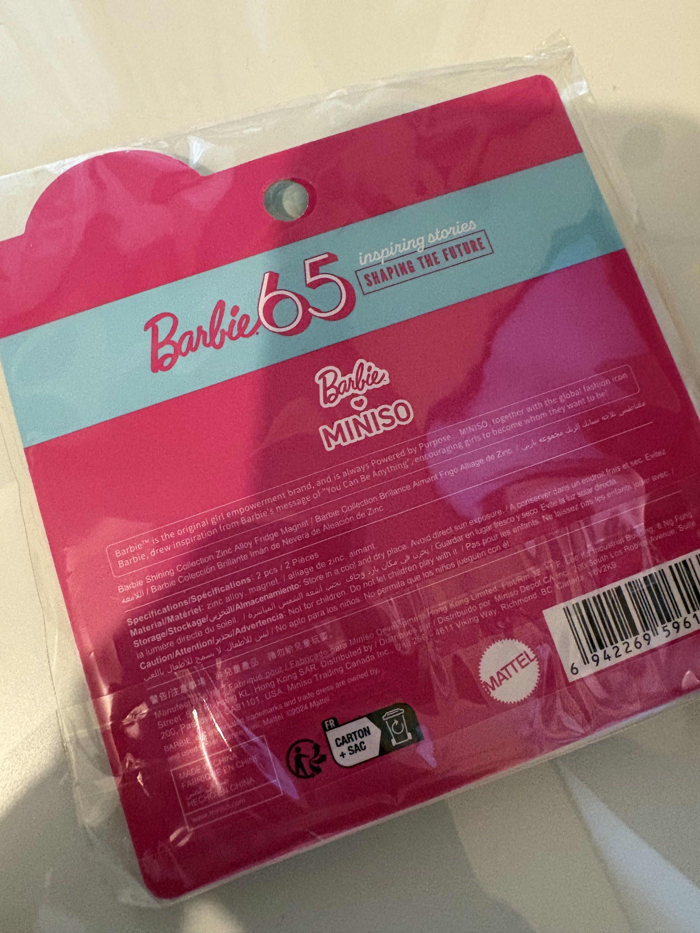 Miniso Barbie 65th Anniversary collection (Category: Figurines & Statues) located in Quezon City. Submitted by mademoiselle_shop (Listing ID 1418141936, Image 3). Description: Brand New Collector’s item Location: Quezon City.