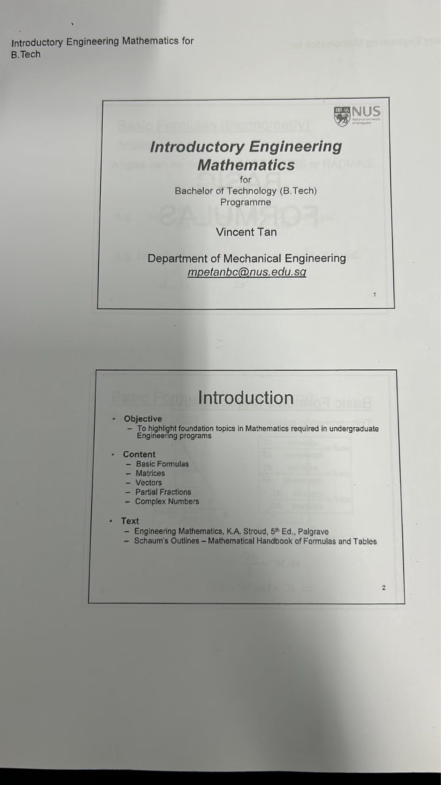 Nus Btech Program Preparatory Material (Category: Textbooks) located in Singapore. Submitted by kisaki1 (Listing ID 1418141621, Image 2). Description: seling Nus Btech Program Preparatory Material For Mechanical,mathematics, civil engineering And Electrical， 120 dollars per module and more info please SMS to 96540053(Mr Yu).
