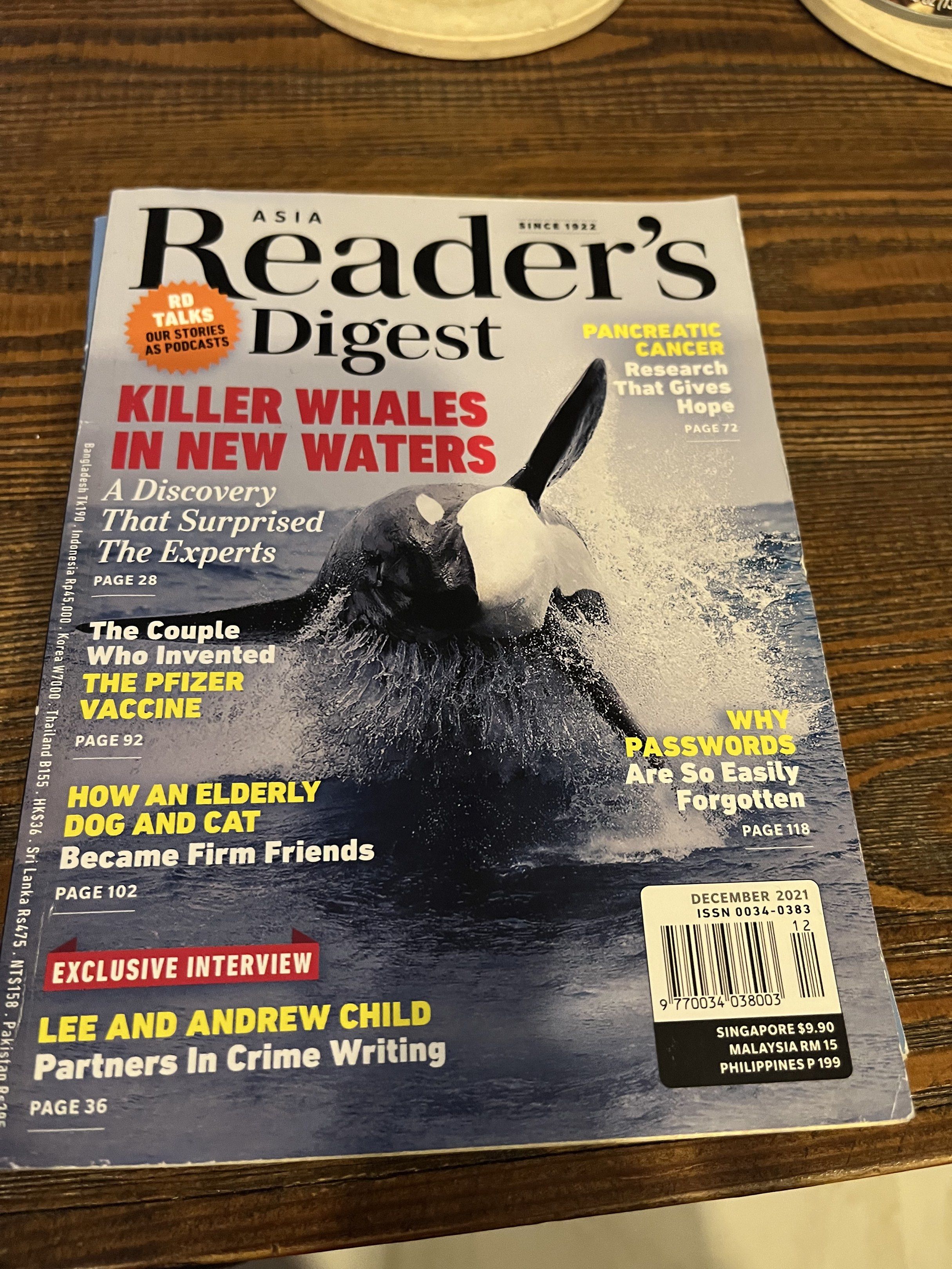 Reader's Digest Asia Magazine - Various Issues (Category: Magazines) located in Pasig City. Submitted by karenf71 (Listing ID 1418127724, Image 3). Description: Payment via Gcash/BDO Delivery thru Grab/Lalamove Selling for ₱90 each.