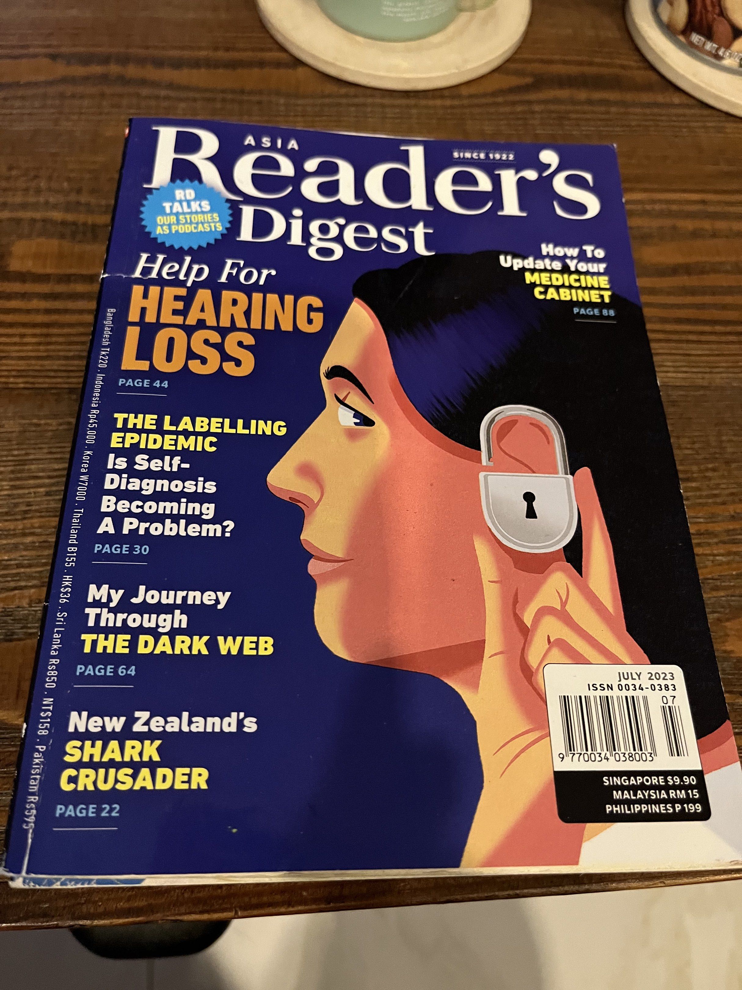 Reader's Digest Magazine - Various Issues (Category: Magazines) located in Pasig City. Submitted by karenf71 (Listing ID 1418128029, Image 1). Description: Selling each for ₱90 Payment via Gcash/BDO Delivery thru Grab/Lalamove.