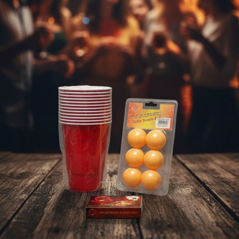 Red Cups, Ping Pong Balls, and Matches Set (Category: Board Games & Puzzles) located in Baliuag. Submitted by bebepartyneeds (Listing ID 1418086825, Image 1). Description: - Red plastic cups - Ping pong balls - Matches Perfect for: - Beer pong - Party games Great for college students and party hosts!.