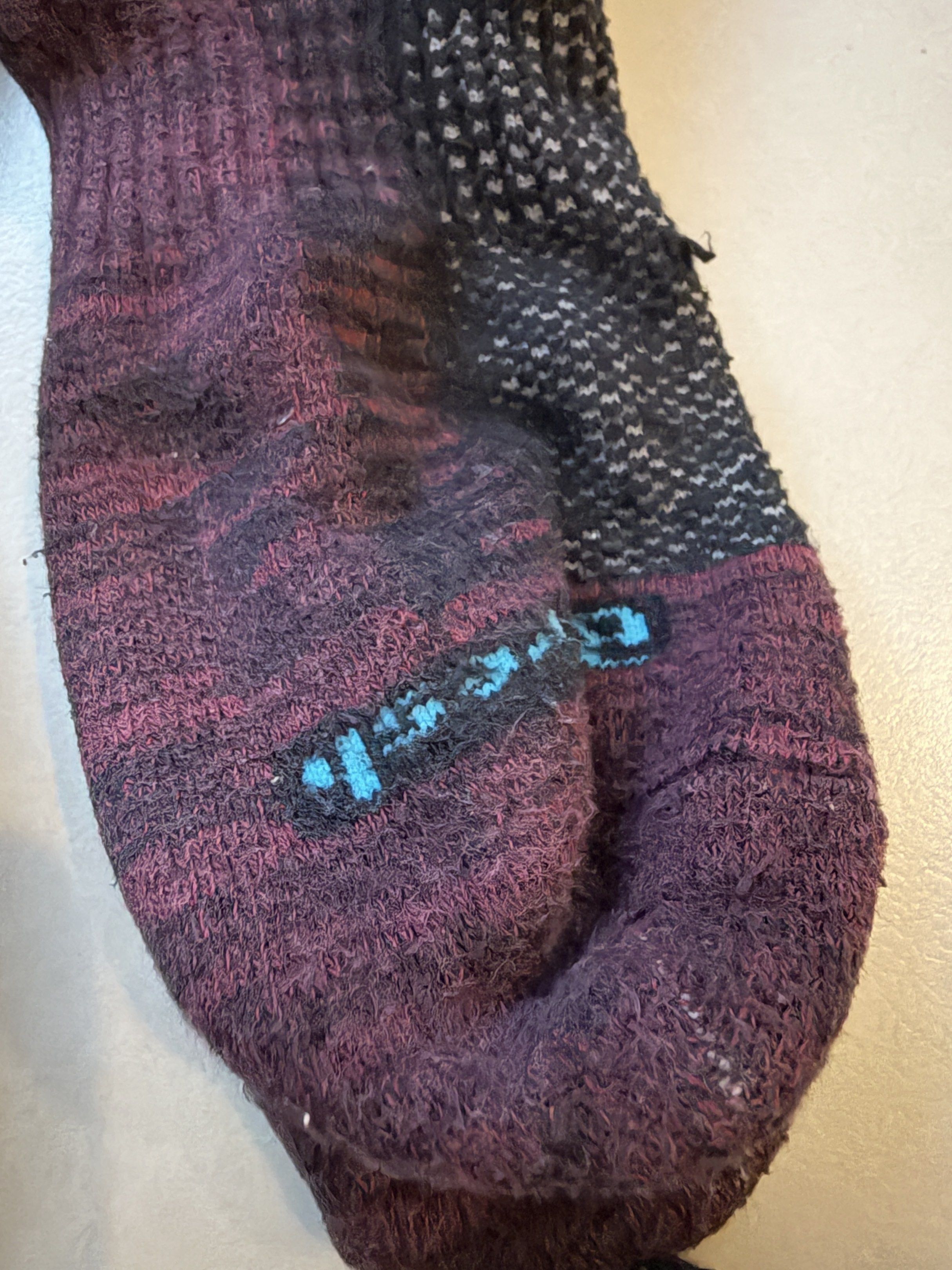BioFresh Smartwool Socks (Category: Socks) located in Cebu City. Submitted by happyheartcebu (Listing ID 1418111627, Image 3). Description: - Smartwool socks - Available in two color combinations: - Blue and gray - Maroon and black - Features a black cuff - Smartwool logo visible 1.