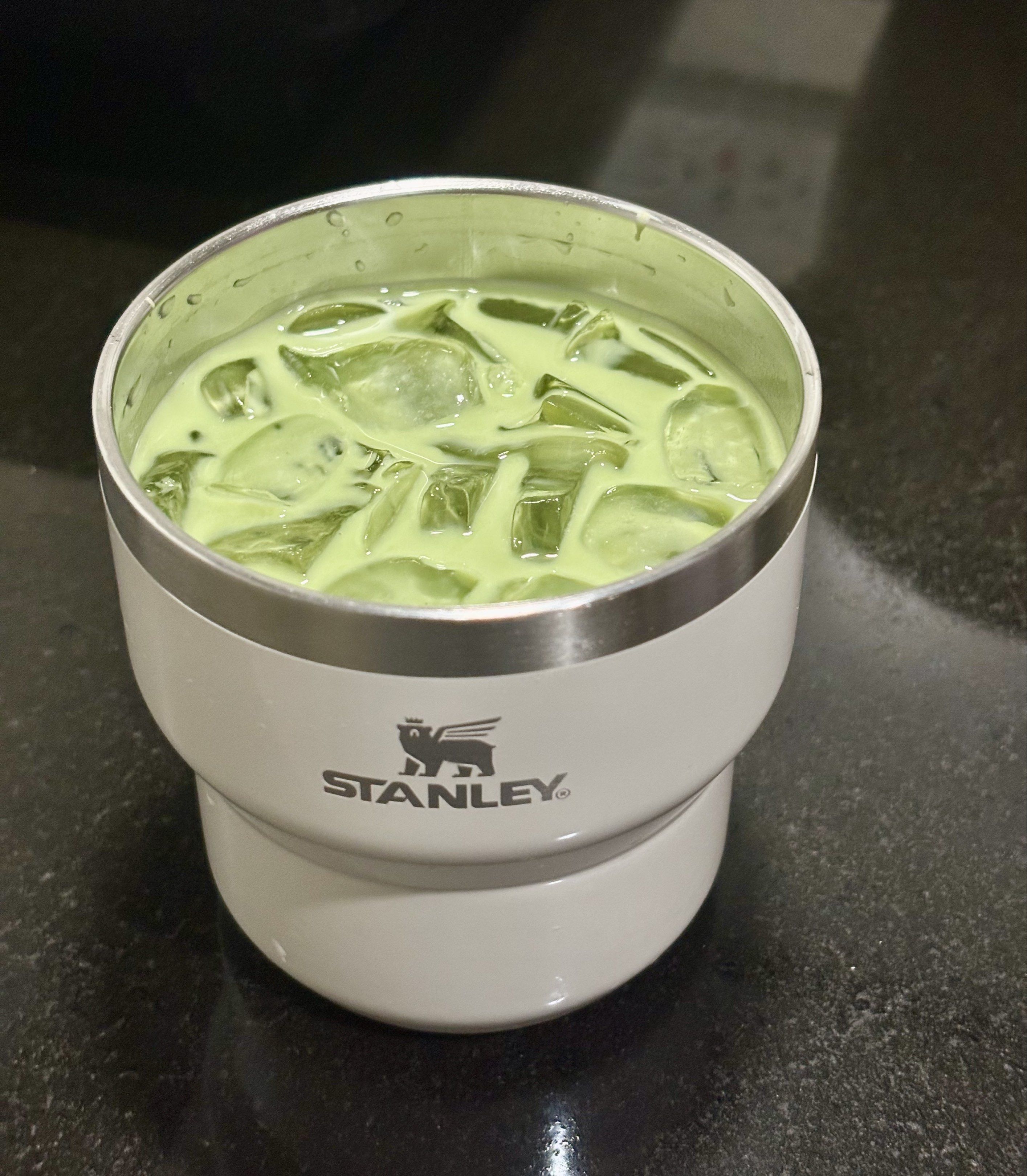 Stanley Double-Wall Vacuum Insulated Cup (Category: Water Bottles & Tumblers) located in Manila. Submitted by mang0stickyrice (Listing ID 1418185632, Image 3). Description: Perfect for coffee and matcha :) Cheaper due to cosmetic box damage. But actual product is fine :) .