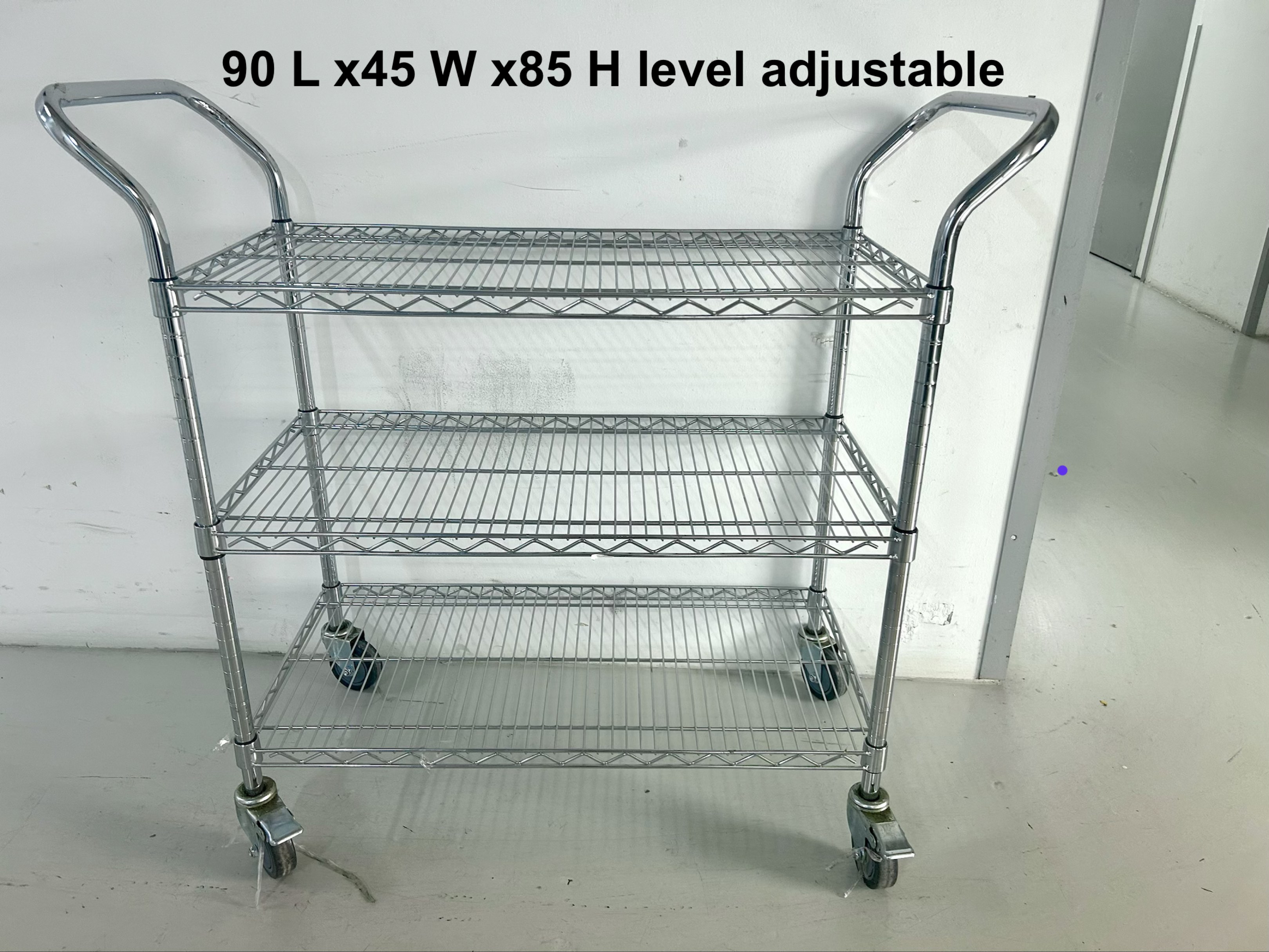 Push Rack Trolley Warehouse push cart trolley pick and pack ecommerce online silver rack ...