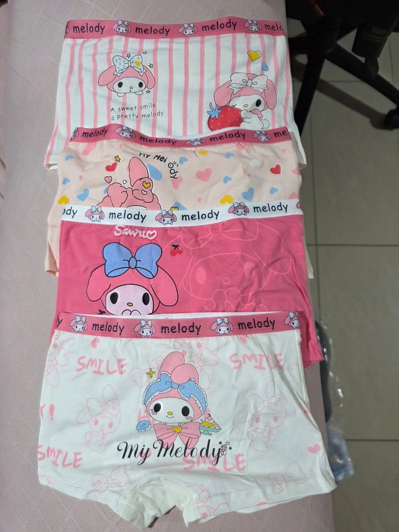 08 pieces of My Melody girls panties, Women's Fashion, New ...