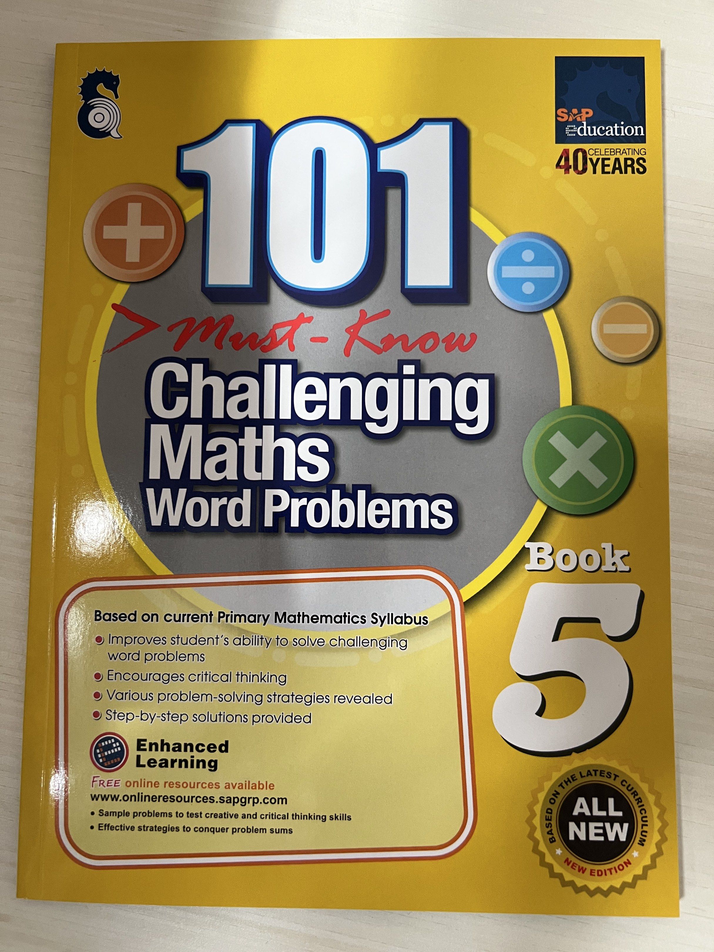 101 Must-Know Challenging Maths Word Problems - Book 5 & 6, Hobbies ...