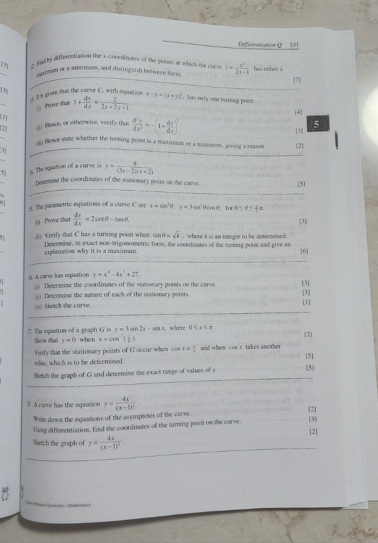 A-Level H2 Math practice questions, Hobbies & Toys, Books & Magazines ...