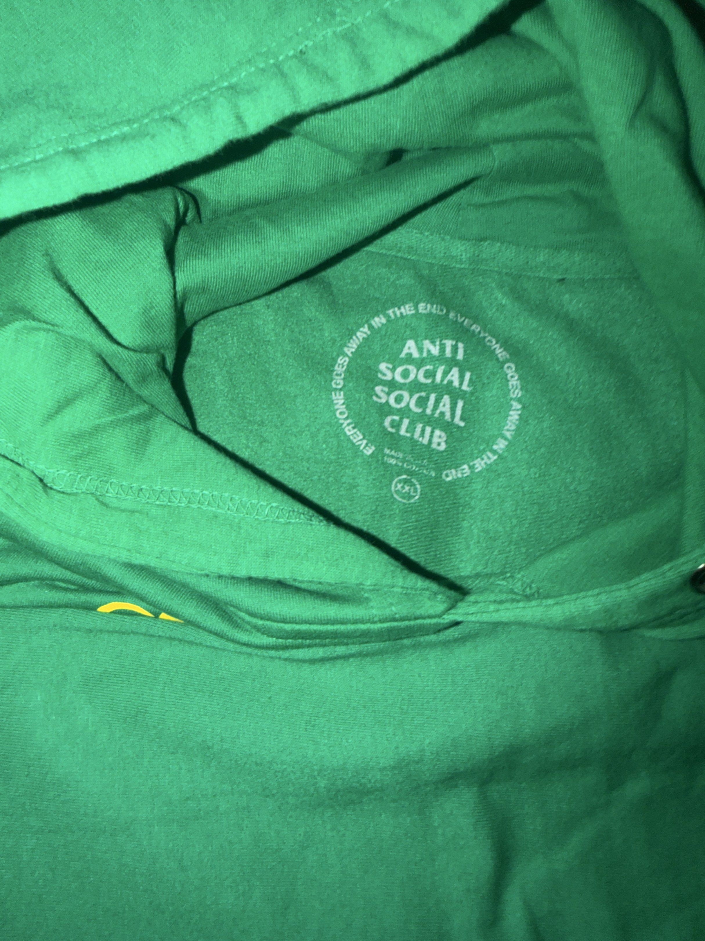 Anti social social club hoodie (Category: Coats, Jackets and Outerwear) located in Pasig City. Submitted by fancytracy (Listing ID 1418383223, Image 3). Description: Anti social social club hoodie Authentic XXL Used twice.