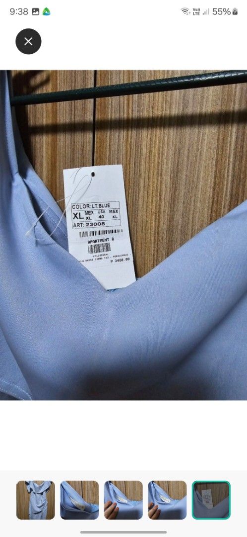 Apartment Eight XL Dress (Category: Dresses) located in Baguio. Submitted by bloomfields.co (Listing ID 1418351539, Image 2). Description: - Apartment Eight dress - Light blue color - Size XL - Unique layered neckline - Stylish side slit - Original tag attached Apartment 8 Kylo Blue Dress Periwinkle/Blue Dress Used only for pictorial.