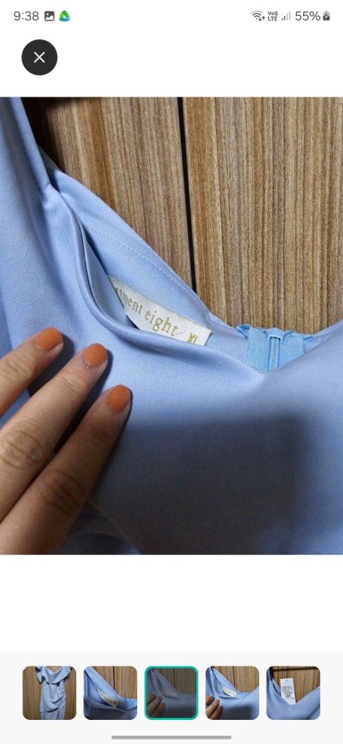 Apartment Eight XL Dress (Category: Dresses) located in Baguio. Submitted by bloomfields.co (Listing ID 1418351539, Image 3). Description: - Apartment Eight dress - Light blue color - Size XL - Unique layered neckline - Stylish side slit - Original tag attached Apartment 8 Kylo Blue Dress Periwinkle/Blue Dress Used only for pictorial.