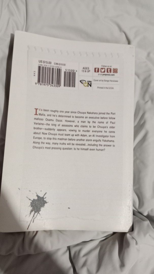Bungo Stray Dogs - STORMBRINGER (Category: Comics & Manga) located in Manila. Submitted by nachobebi (Listing ID 1418331908, Image 3). Description: - Bungo Stray Dogs STORMBRINGER - Light Novel - Focuses on Chuuya Nakahara's story - English language edition .