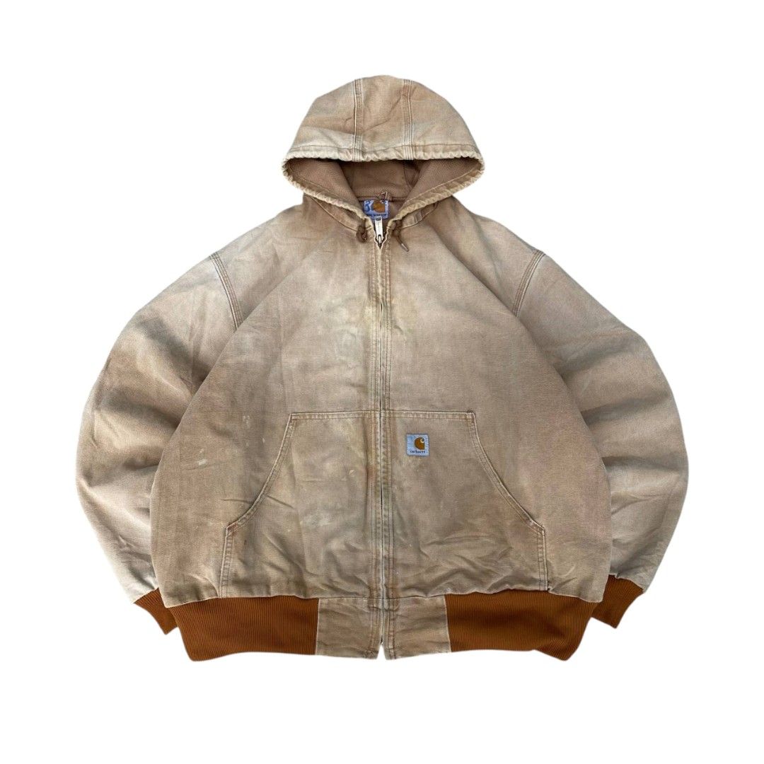 Carhartt Active Jacket (Category: Coats, Jackets and Outerwear) located in Camiling. Submitted by digdrip (Listing ID 1418338906, Image 1). Description: Carhartt Active Jacket BRN 📌Dimes/size: W27 L27 📌Color rate: 9/10 📌Condition: 9.5/10 📌issue: goodfade.