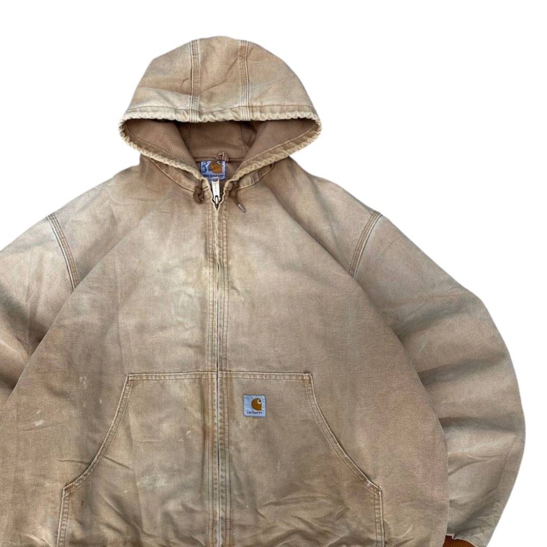Carhartt Active Jacket (Category: Coats, Jackets and Outerwear) located in Camiling. Submitted by digdrip (Listing ID 1418338906, Image 2). Description: Carhartt Active Jacket BRN 📌Dimes/size: W27 L27 📌Color rate: 9/10 📌Condition: 9.5/10 📌issue: goodfade.