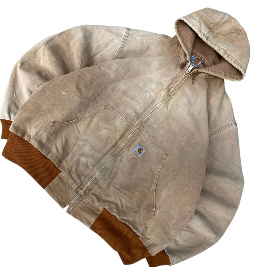 Carhartt Active Jacket (Category: Coats, Jackets and Outerwear) located in Camiling. Submitted by digdrip (Listing ID 1418338906, Image 3). Description: Carhartt Active Jacket BRN 📌Dimes/size: W27 L27 📌Color rate: 9/10 📌Condition: 9.5/10 📌issue: goodfade.