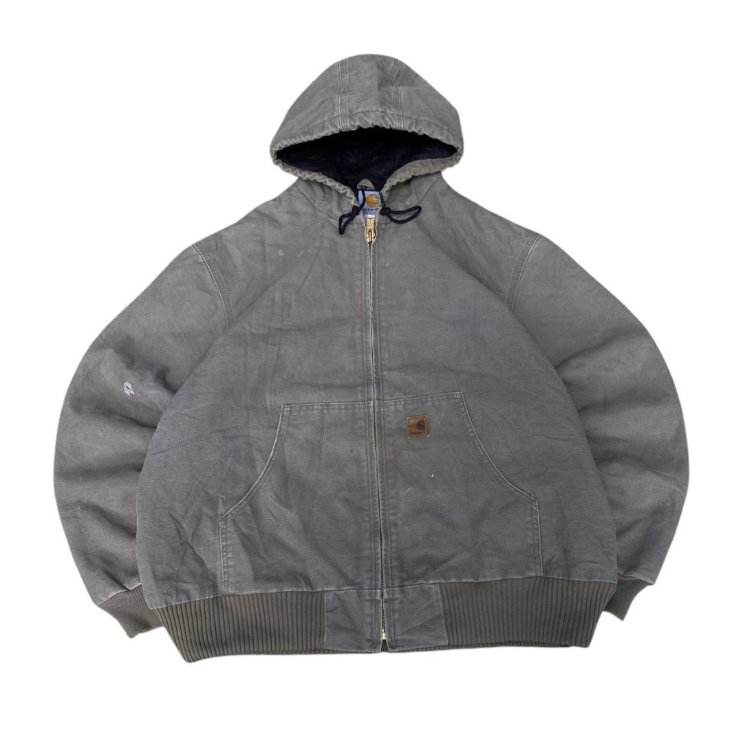 Carhartt Active Jacket (Category: Coats, Jackets and Outerwear) located in Camiling. Submitted by digdrip (Listing ID 1418341373, Image 1). Description: Carhartt Active Jacket (MUS) 📌Dimes/size: W28 L28 📌Color rate: 9/10 📌Condition: 9.5/10 📌issue: 1 bullethole, goodfade.