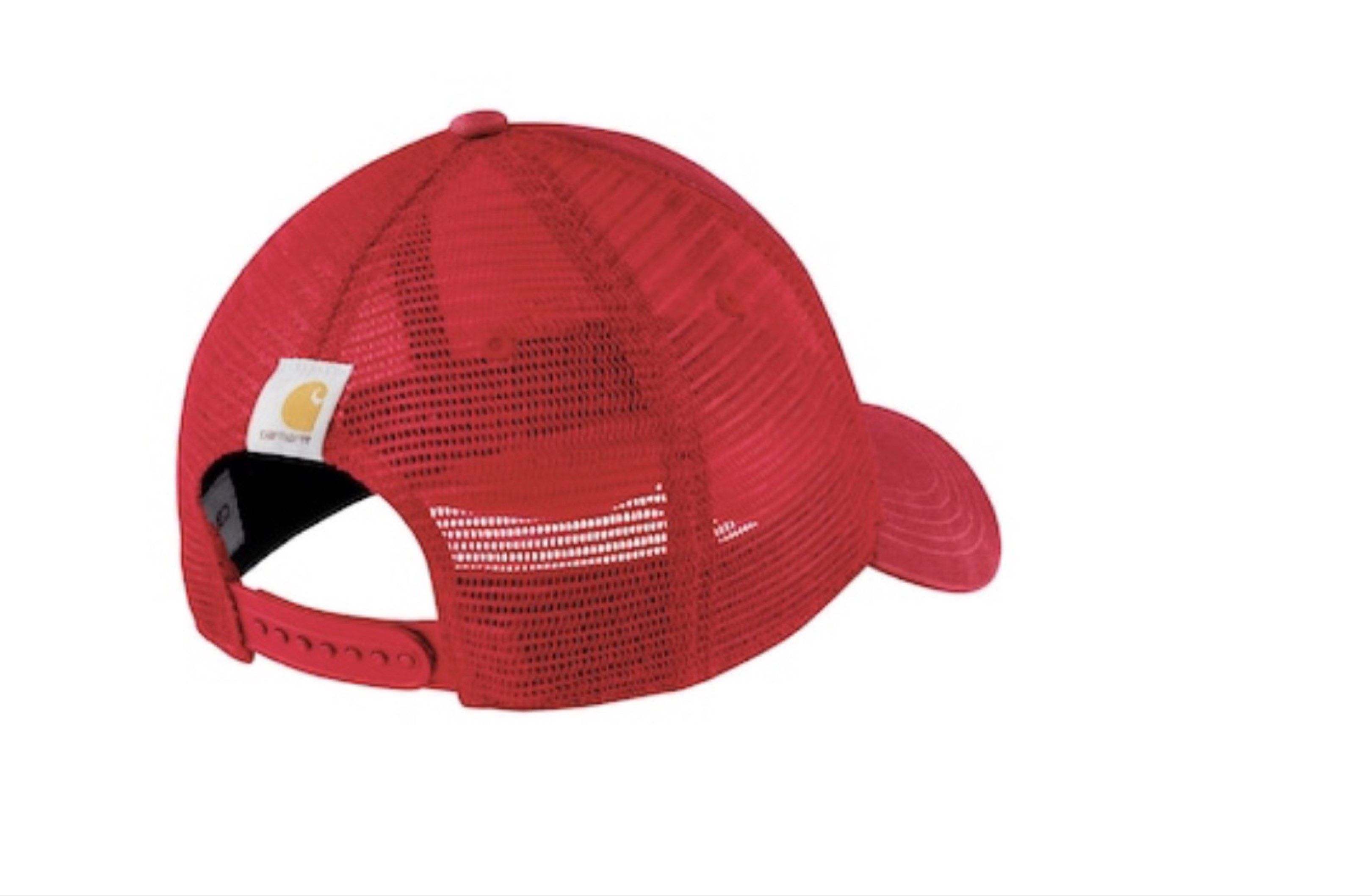 Carhartt Men's Fire Red Cotton Baseball Cap (Category: Caps & Hats) located in Quezon City. Submitted by anjelique. (Listing ID 1418227511, Image 2). Description: - Carhartt red cap - Mesh back for breathability - Features the Carhartt logo - Adjustable snapback closure - One size fits most - Curved brim - Model number: AH1195-M.
