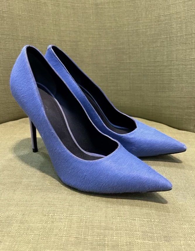 Celine Pony Hair Pumps (Category: Sneakers & Footwear) located in Mandaluyong City. Submitted by prebyh (Listing ID 1418252046, Image 1). Description: Celine Pony Hair Pumps - love the color! 😭💙 - Perfect for a sophisticated look! - 9/10 condition (honestly looks like 10/10 to me) rfs: helping my mom sell this! 100% guaranteed authentic. I don’t use or sell fake shoes or bags! Feel free to pm if interested!.