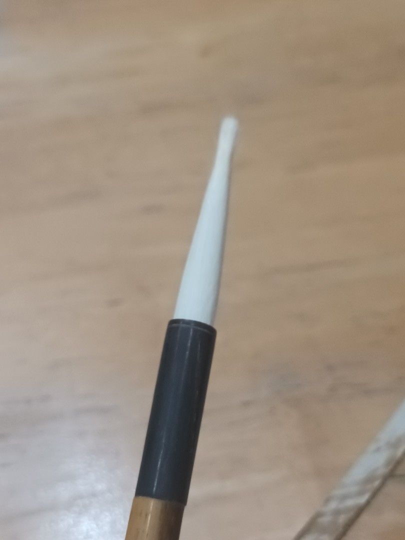 Chinese Calligraphy Brush (Category: Craft Supplies & Tools) located in Manila. Submitted by m_brian (Listing ID 1418315349, Image 1). Description: - Double Goat brand - Calligraphy brush with goat hair tip - Bamboo handle - Vintage case included - Vintage piece, please expect flaws.