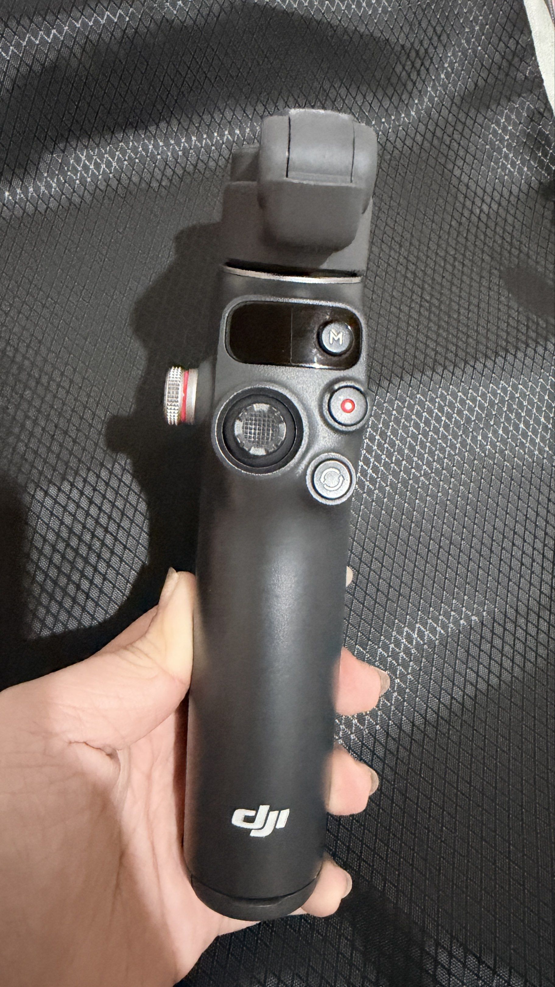 DJI Osmo Mobile 7P Smartphone Stabilizer (Category: Gimbals & Stabilizers ) located in Manila. Submitted by casayuranhannahmae.1 (Listing ID 1418285796, Image 2). Description: - DJI Osmo Mobile 7P smartphone stabilizer - Designed for iPhone - Includes: Stabilizer, charging cable, phone mount, and box - Features control buttons - USB-C port - SRP: 7,499 RFS: I haven’t used this—only opened it to check the inside and tried it once on my phone. I’m 