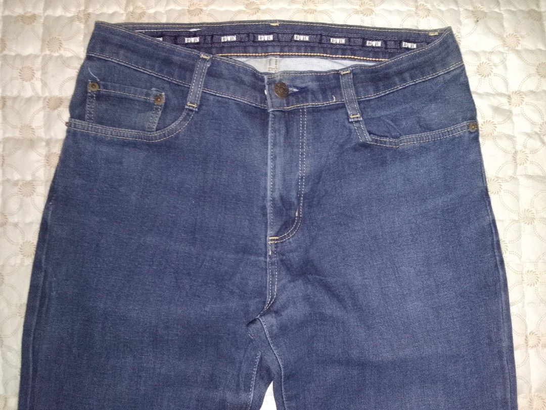 Edwin Jeans Stretch Size 30-31 (Category: Trousers) located in Zamboanga. Submitted by zealfire-noufha (Listing ID 1418261078, Image 2). Description: - Good condition - Color rate 9.5/10 - Navy Blue color -.