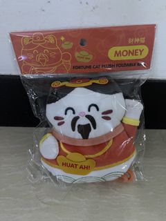 Fortune cat plush foldable bag For Sale | Carousell Singapore